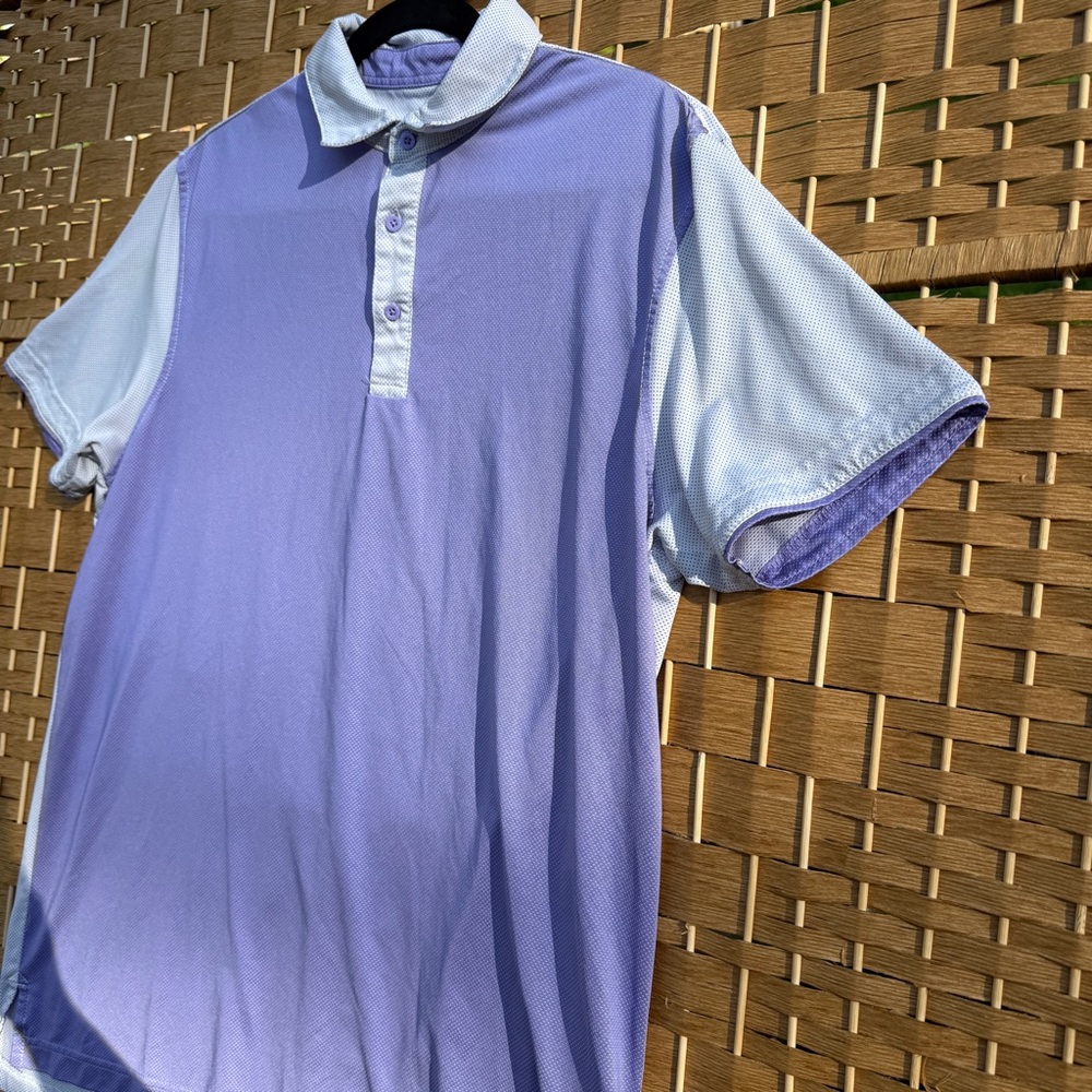 Head Men’s Golf Lavender/White Polo Shirt Men’s Size Large - Picture 3 of 9
